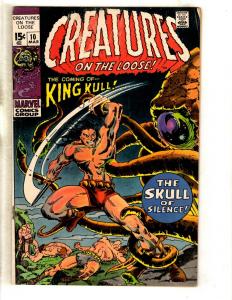 Creatures On The Loose # 10 FN Marvel Comic Book King Kull Conan Red Sonja JL8