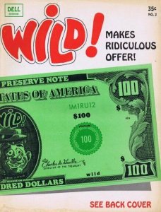 ORIGINAL Vintage 1968 Dell Wild! Magazine #2