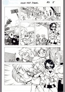 Ninja High School #82 Page 5 Original Comic Book Art- Ben Dunn 