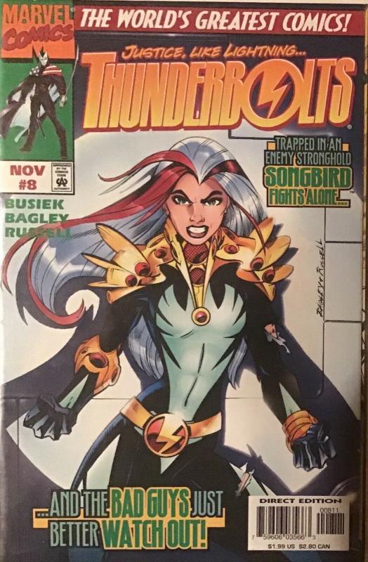 THUNDERBOLTS 1997 (MARVEL) #1,4,8,9,12,16,17,19 NM CONDITION 8 BOOK LOT 