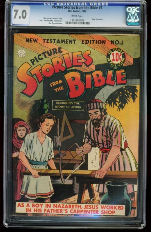 PICTURE STORIES FROM THE BIBLE #1-CGC 7.0-DC-1944-SOUTHERN STATES 1161206005