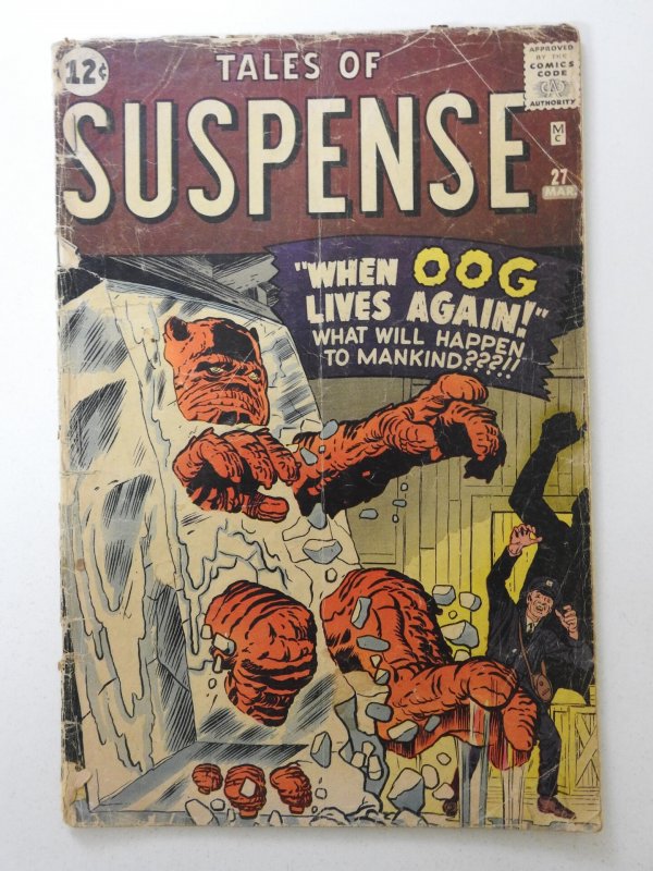 Tales of Suspense #27 (1962) Pre-Hero Marvel! Oog! Fair Condition!