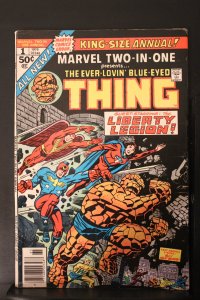 Marvel Two-in-One Annual #1 (1976) High-Grade VF/NM Liberty Legion Wow!