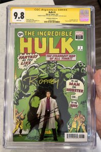 Hulk #3 CGC SS 9.8 Nakayama Variant Signed by Donny Cates & Ryan Ottley (Marvel) 