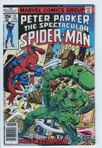 SPECTACULAR SPIDER-MAN #21 - 6.5 - OW-W - Vs Scorpion