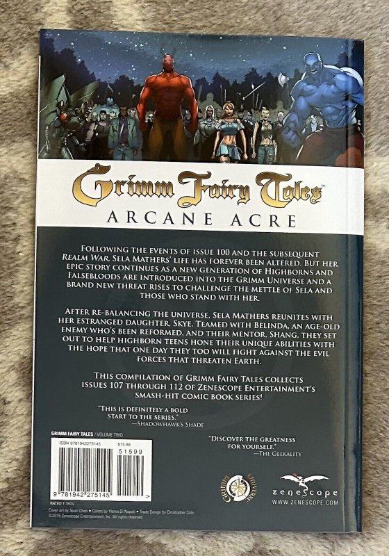Grimm Fairy Tales Arcane Acre Volume Two Zenescope TPB Trade Paperback