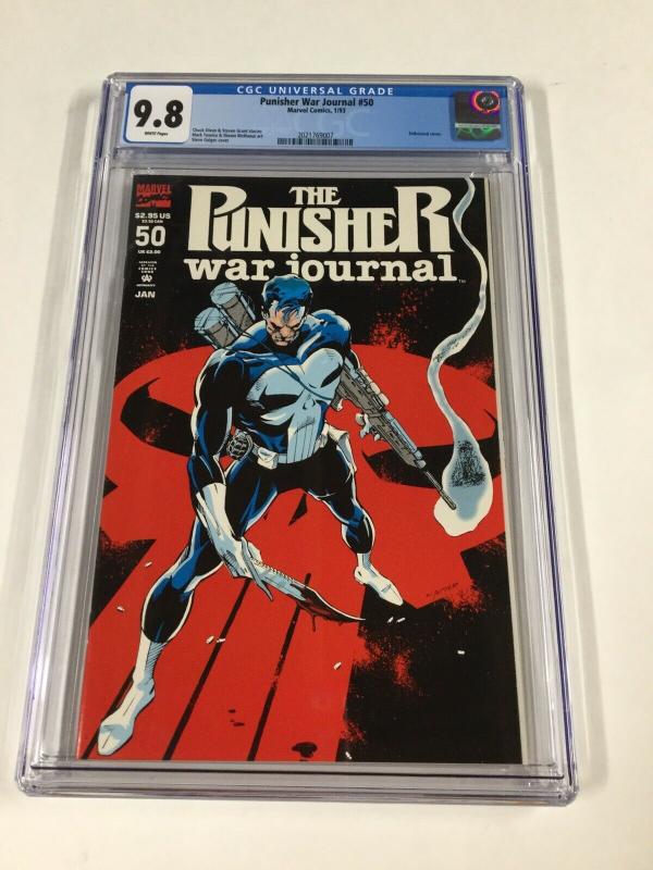 Punisher War Journal 50 Cgc 9.8 White Pages Marvel