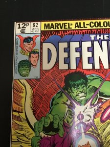 The Defenders #82 (1980) rare British pence cover Dr Strange vs Hulk cover VF/NM