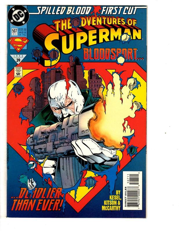 9 The Adventures of Superman DC Comics # 499 500 501 502 503 504 505 506 507 CB6