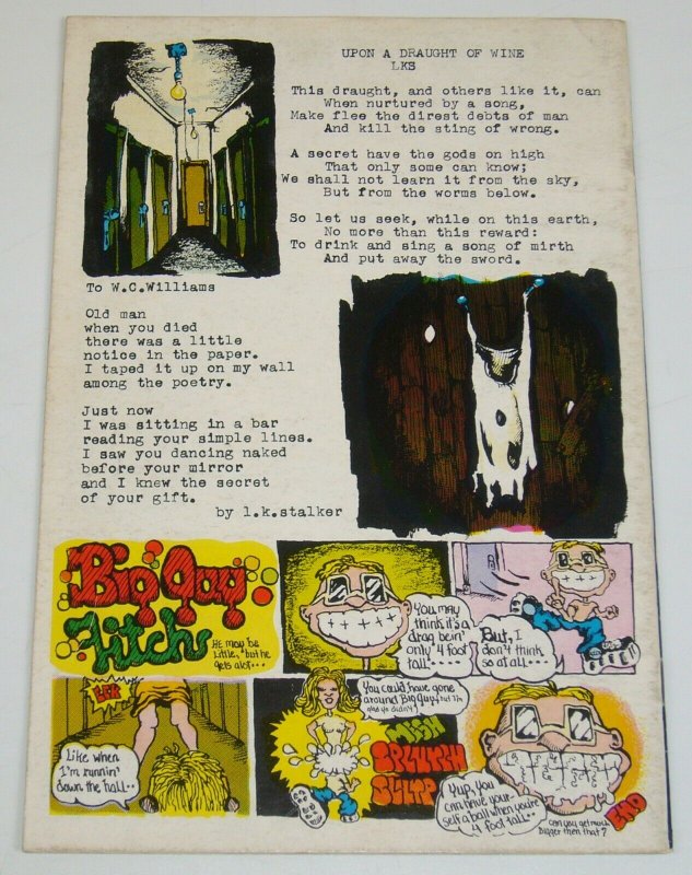 Bum Wad #1 FN- print mint underground comix from kennedy's guide - dave geiser