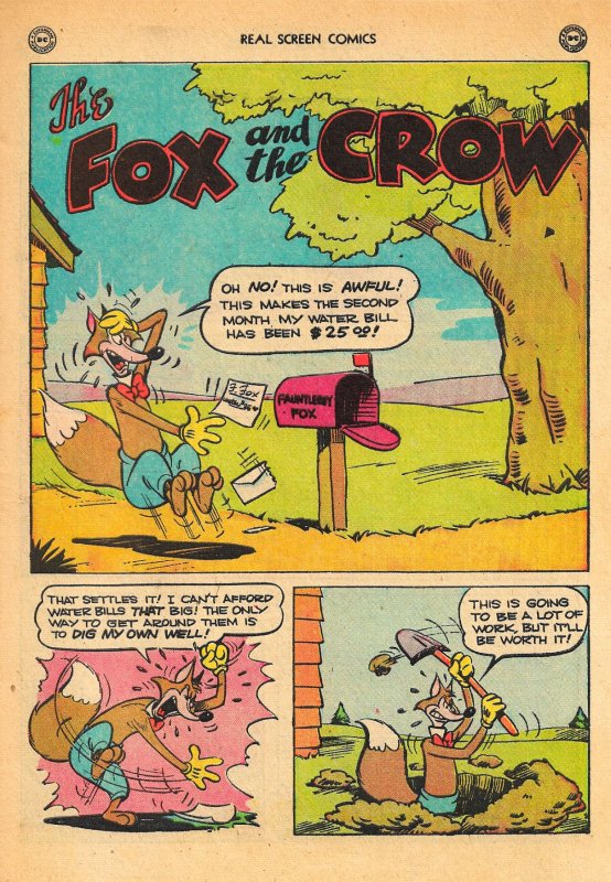 REAL SCREEN COMICS #26 (1949) 6.0 FN  *Fox & Crow,Flippity & Flop,Tito & Burrito