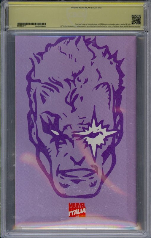 X-Force #0 1994 Marvel CBCS 8.0 Signed Rob Liefeld 1st Deadpool Italian Edition