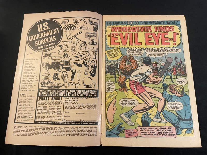 FANTASTIC FOUR #54 VG Condition