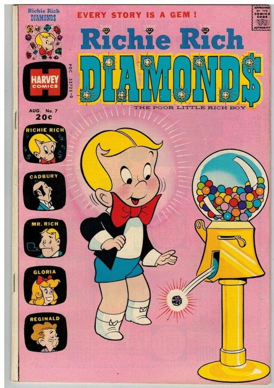 RICHIE RICH DIAMONDS (1972-1982) 7 VG-F Aug. 1973