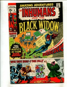 AMAZING ADVENTURES #4 (8.0) INHUMANS AND BLACK WIDOW!! 1978