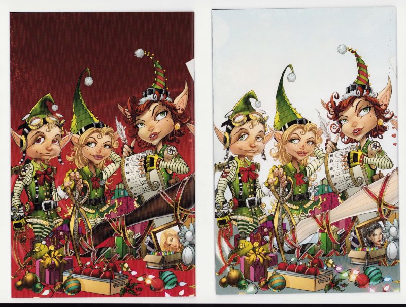 Notti & Nyce Christmas Special: Naughty & Nice Wrap Covers 2pc Lot (2013) 9/9.2