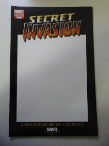 Secret Invasion #1 Blank Cover (2008) VF- Condition