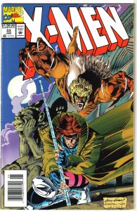 X-Men (vol. 2, 1991) # 33 VG Nicieza/Andy Kubert, Gambit & Sabretooth