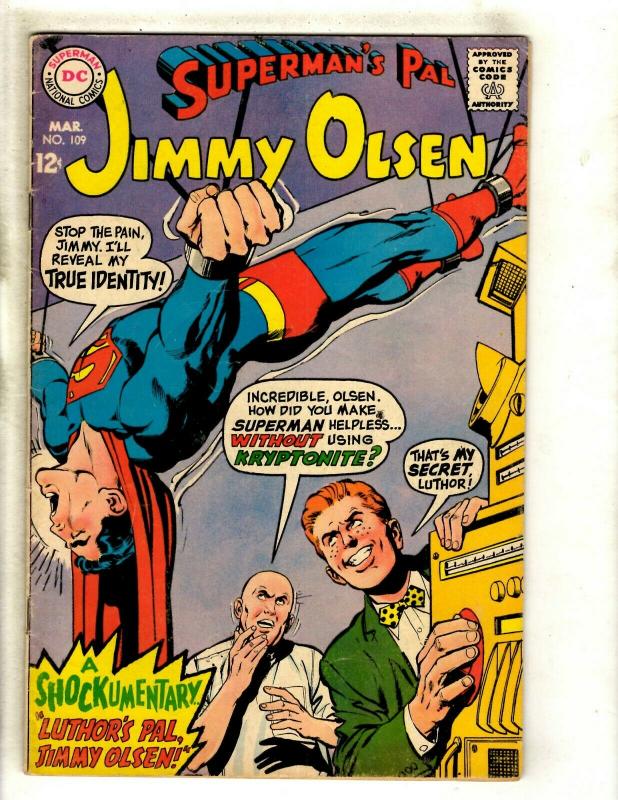 Lot Of 5 Superman's Pal Jimmy Olsen DC Comic Books # 109 120 125 127 130 GK5