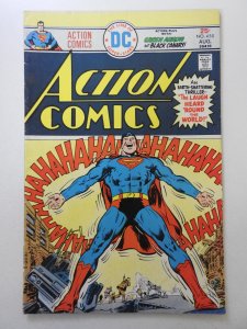 Action Comics #450  (1975) Laugh Heard Round The World! VG+ Condition!