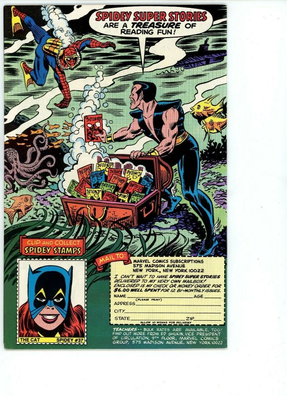 Spidey Super Stories #53 (1974) - 7.0 FN/VF *Doctor Doom meets Prince Namor*