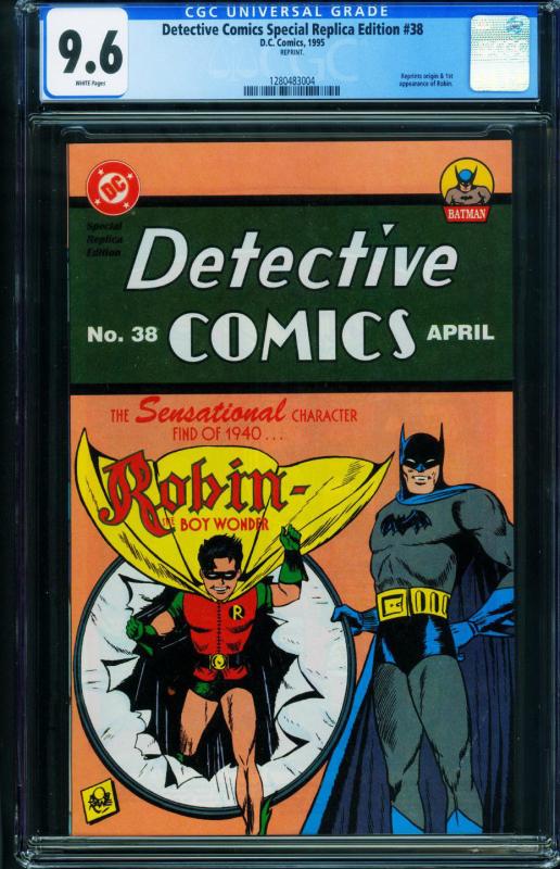 DETECTIVE COMICS Replica Edition #38-CGC 9.6- 1st appearance of ROBIN-1280483004