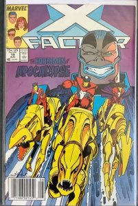 X-Factor #19 Newsstand (1987, Marvel) 1st battle X-Factor/Apocalypse's Horsemen