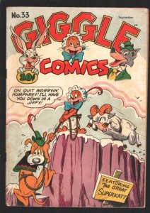 GIGGLE #33 1946-Superkatt appears-Slapstick humor-Art by Jack Bradbury-Ken Hu...