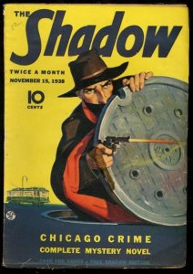 SHADOW 1938 NOV 15-CHICAGO CRIME-PULP - WALTER GIBSON FN