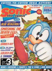 Sonic the Comic #6 VG ; Fleetway Quality | low grade comic Hedgehog