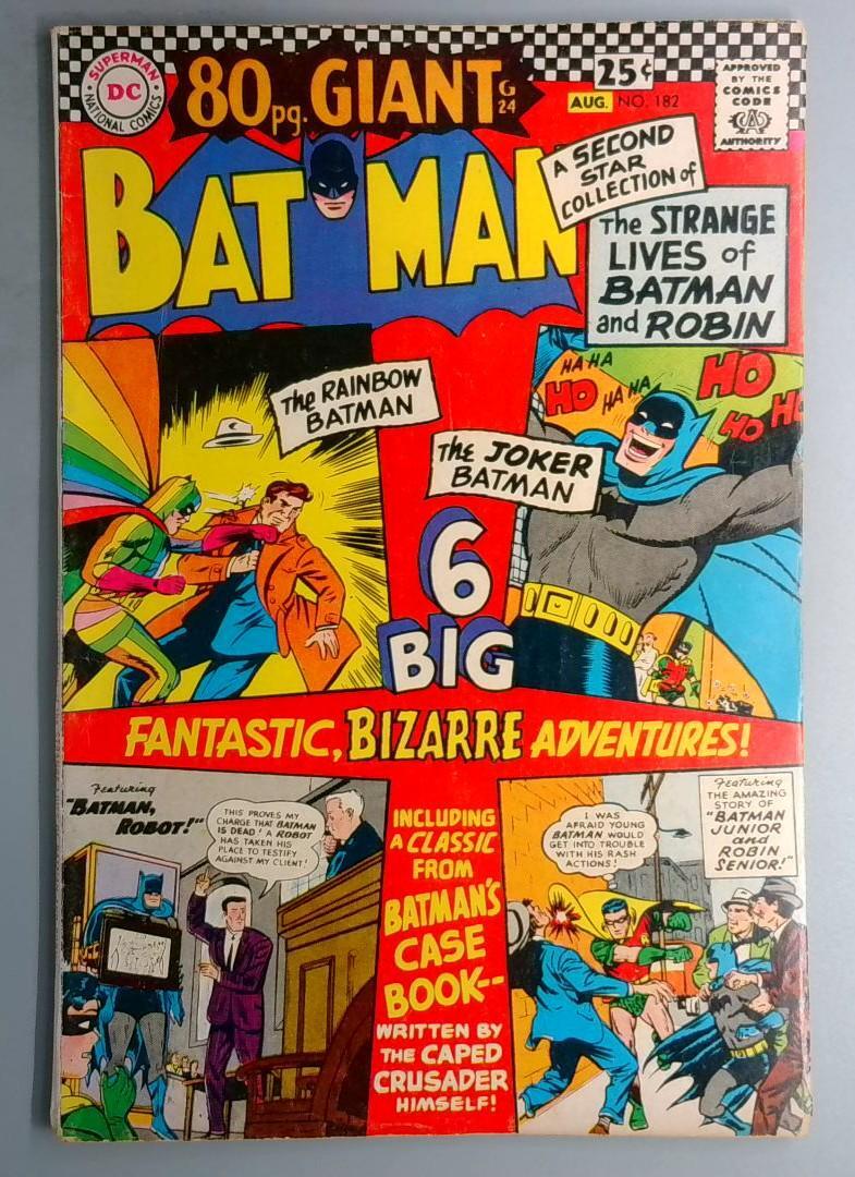 Batman #182 FN+ 80 Page Giant DC 1966 BW1