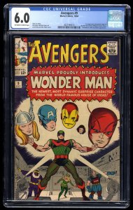 Avengers #9 CGC FN 6.0 Off White to White 1st Appearance Silver Age Wonder Man!