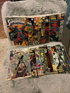 19 Issue Lot Adventures of Superman Issues Ranging From 425-633; Minor Keys!