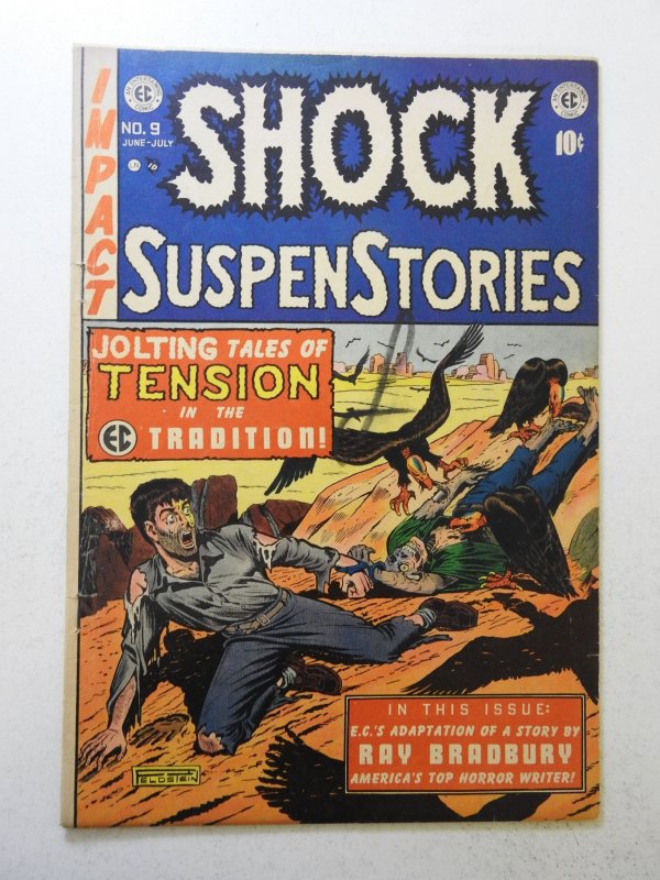 Shock SuspenStories #9 (1953) VG+ Condition ink fc