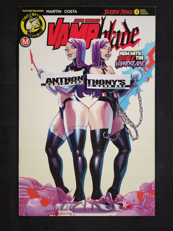 Vampblade Season 3 #1 - 2PC Martin Costa Regular + Risque Variant (9.2ob) 2018
