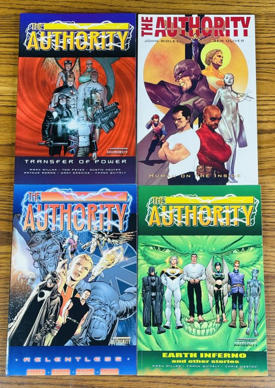 LOT 4 THE AUTHORITY TPBs RELENTLESS EARTH INFERNO TRANSFER OF POWER HUMAN INSIDE