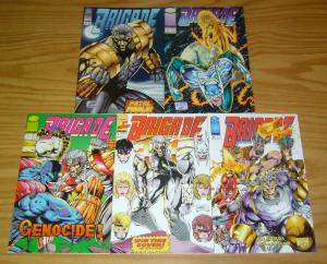 Brigade #0 & 1-4 VF/NM complete series - rob liefeld extreme studios set lot 2 3