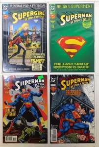 Action Lot of 4 #686, 687, 711, 712 (1993) DC Supergirl 1st Print Comic Books