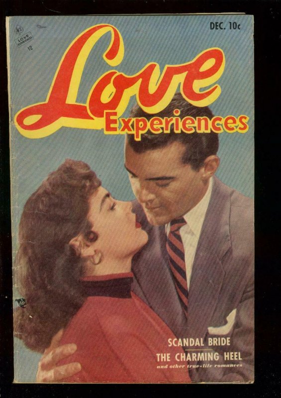 LOVE EXPERIENCES #22 1953-PHOTO COVER-SCANDAL BRIDE-ART VG