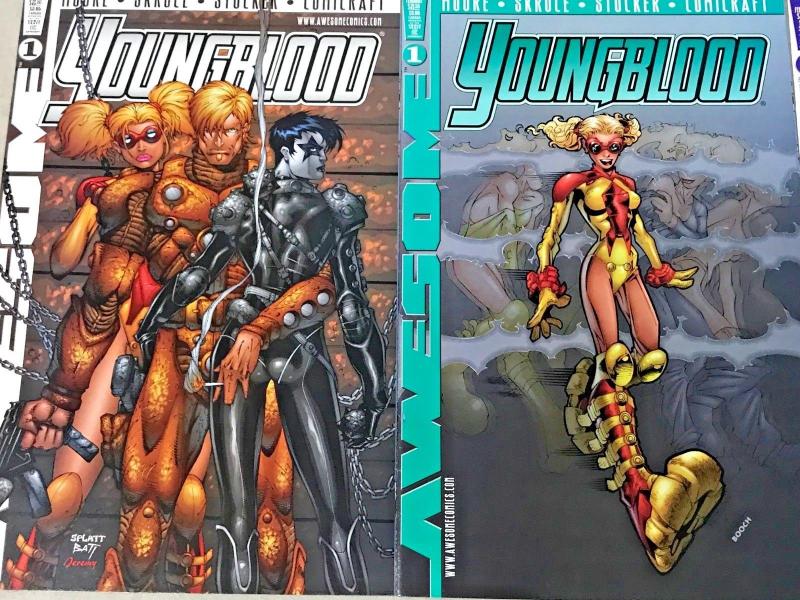 YOUNGBLOOD#1 VF/NM LOT 1998 ALAN MOORE (6 BOOKS) AWESOME COMICS