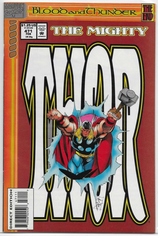 Thor V1 #451-463,476-479,488-491,497-500 ++ Thunderstrike, comic book lot of 46