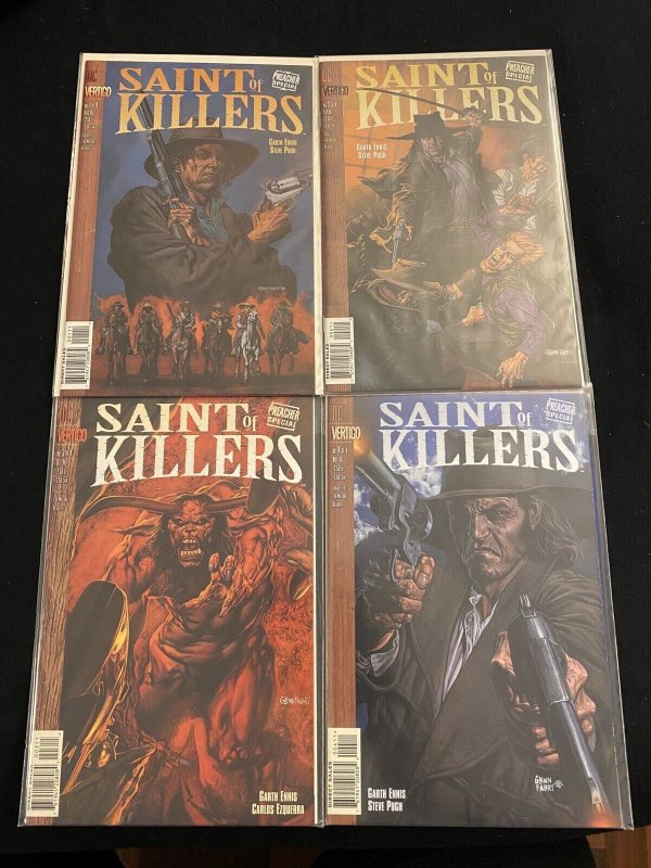 VERTIGO Preacher: Saint of Killers (1996) #1 2 3 4 Complete ENNIS PUGH 
