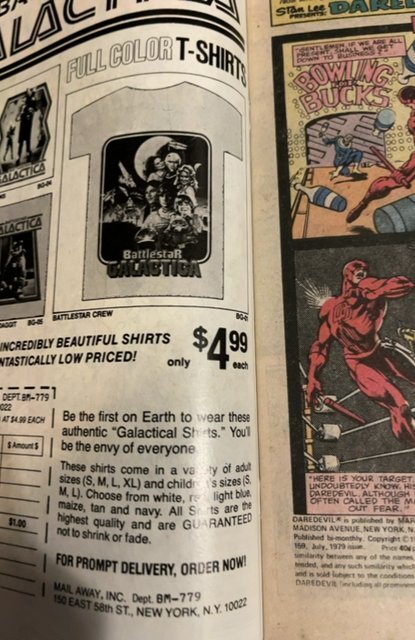 Daredevil #159 (1979)Marked for death Frank miller vf/Nm