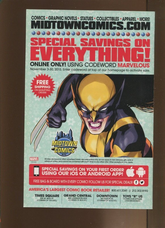 Wolverine #1 - Keron Grant Hip-Hop Variant Cover. (9.0/9.2) 2016 