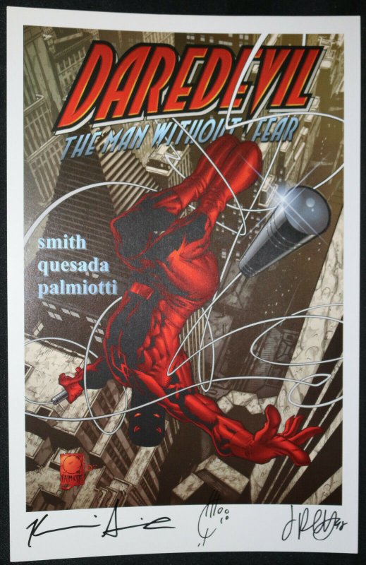 Daredevil Print - Signed by Kevin Smith, Joe Quesada, and Jimmy Palmiotti