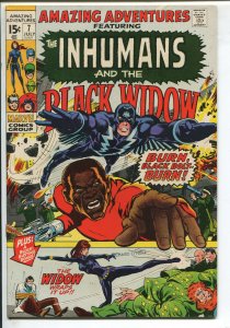 Amazing Adventures #7 - Burn, Black Bolt..Burn! - 1971 (Grade 9.2) WH