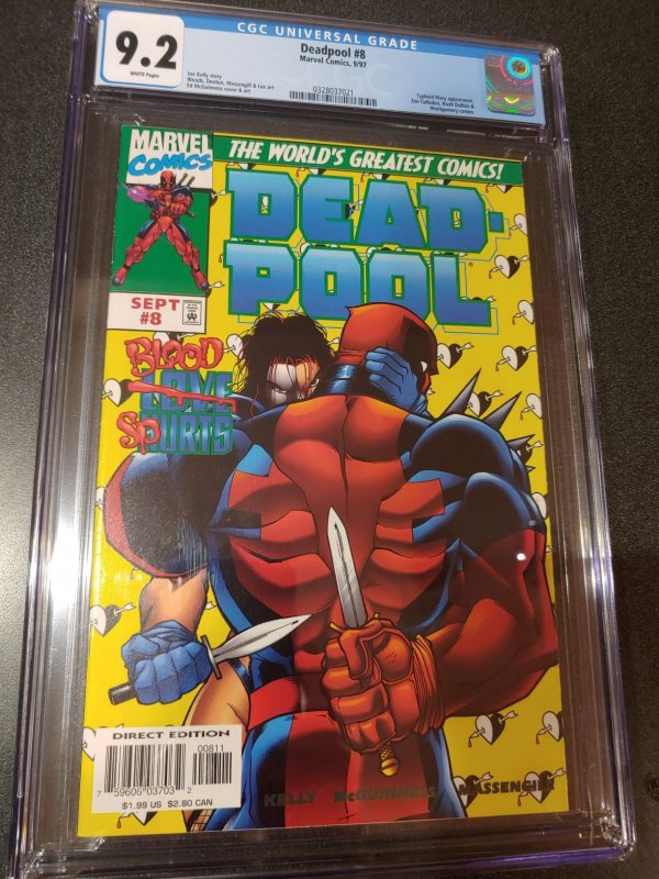 DEADPOOL #8 CGC 9.2