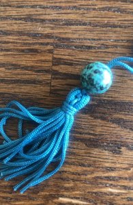 Beach rules bookmark with beaded tassel bookmark