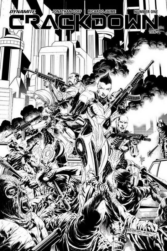 CRACKDOWN (2018 D. E.) #4 VARIANT 1:10 JAIME B&W INCV PRESALE-05/29