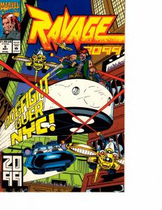 Lot Of 5 Ravage 2099 Marvel Comic Books #6 7 8 14 19  BH54